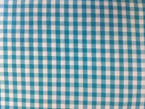 Gingham Azul Turquesa