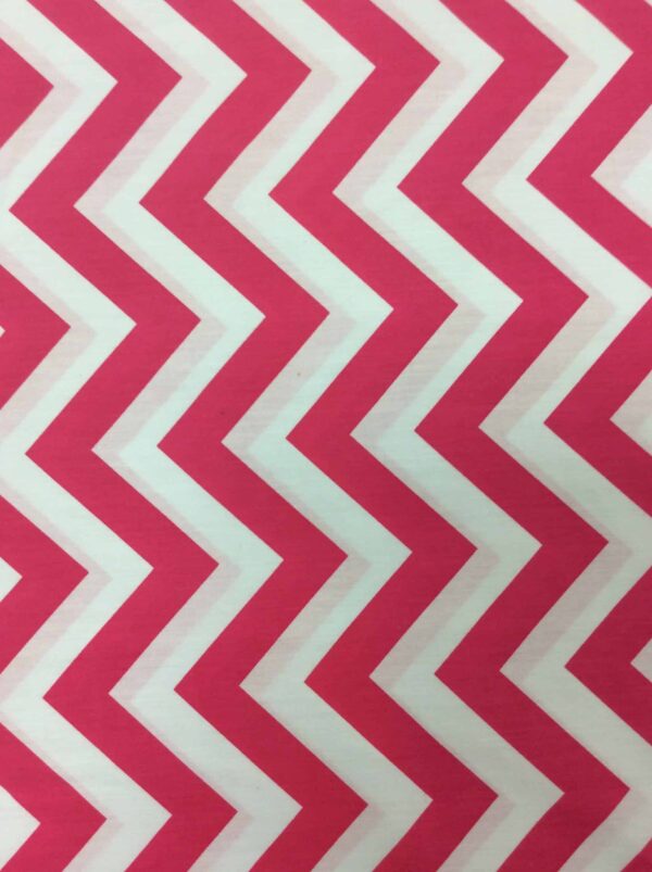 Chevron fushia y blanco