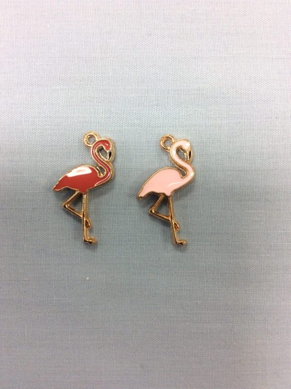 Charms de Flamingos Mixtos (4pcs)