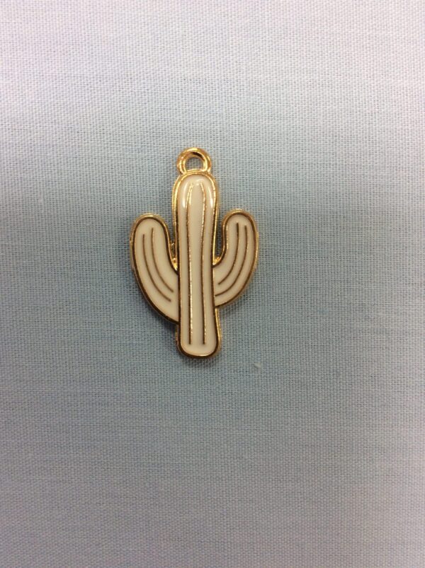 Charms de Cactus Blancos (3pcs)