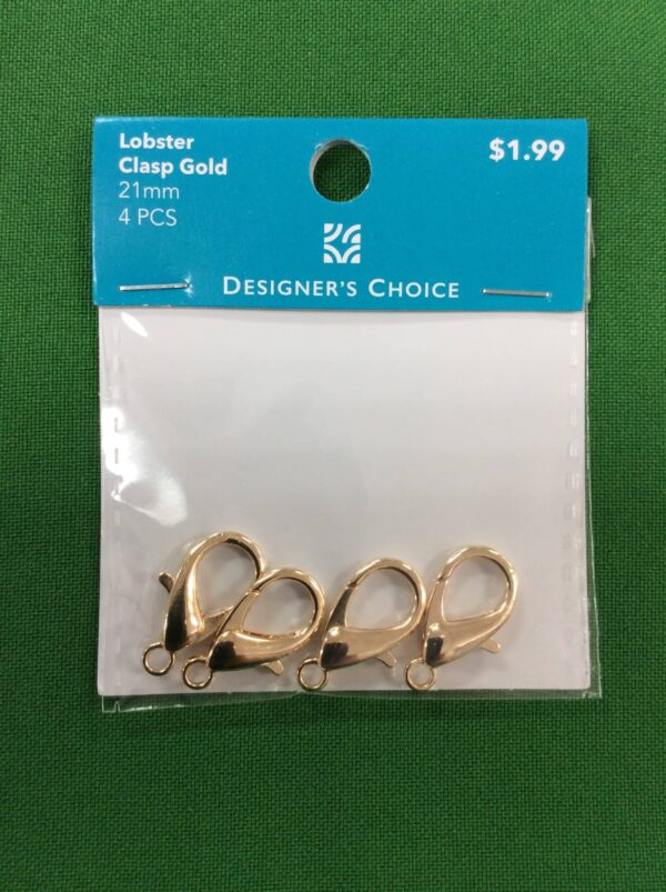 Lobster Claps Gold 21 mm 4PCS