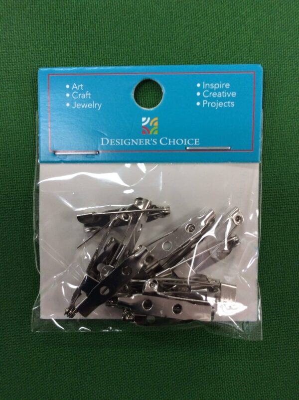 25mm Brouch Pin Silver 15pcs