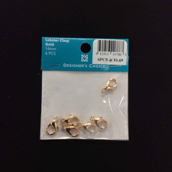 14mm Lobster Clasp 6pcs