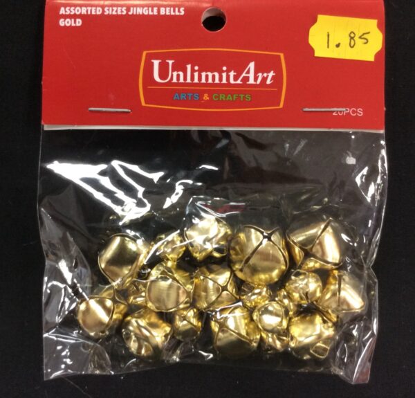 Assorted size Jingle Bells Gold