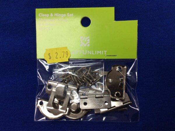 Claps & Hinge Set 28 screw, 4 Claps & 4 Hinges (36pcs)